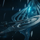 The 31st Century version of the U.S.S. Discovery, flying away from Federation and Starfleet HQ.